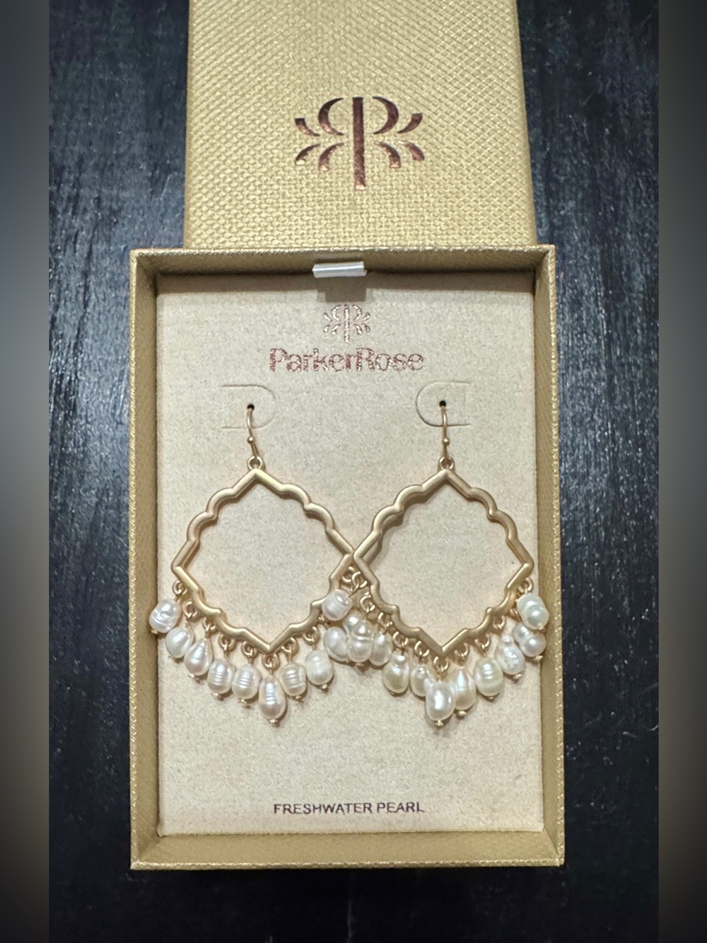 ParkerRose Gold-tone Freshwater Pearl Earrings